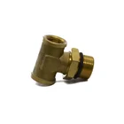 C15T Straight Copper Brass Fitting NPT SIZE Female Tee Equal round for plumbing pipe tube hose