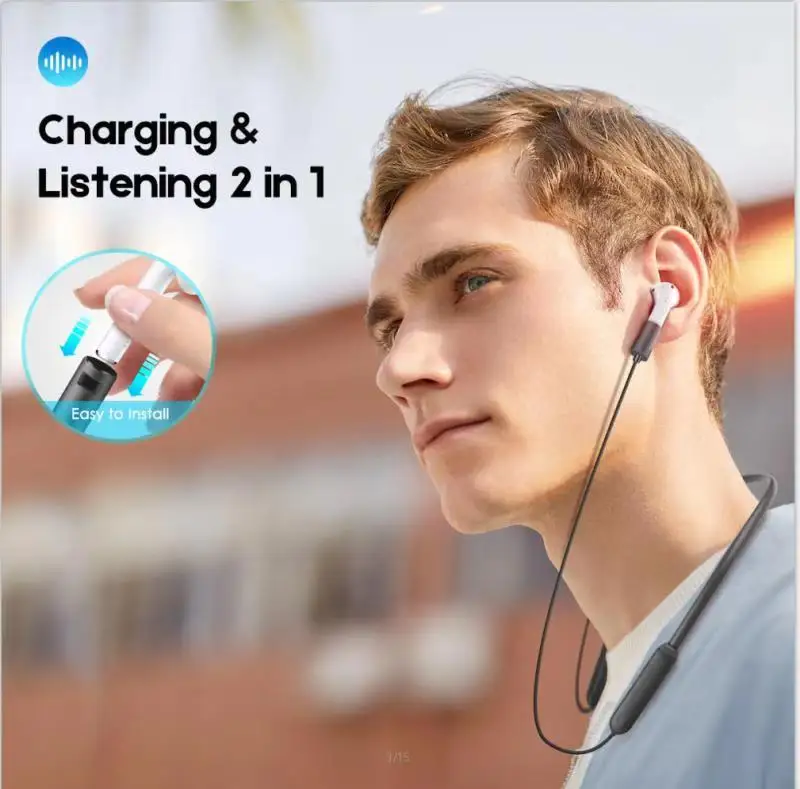 Sport Power NeckBand 110mAh Power Bank for AirPods, Accessories Enhancing Battery & Anti-Lost Compatible with Apple Airpods - ANKUX.COM