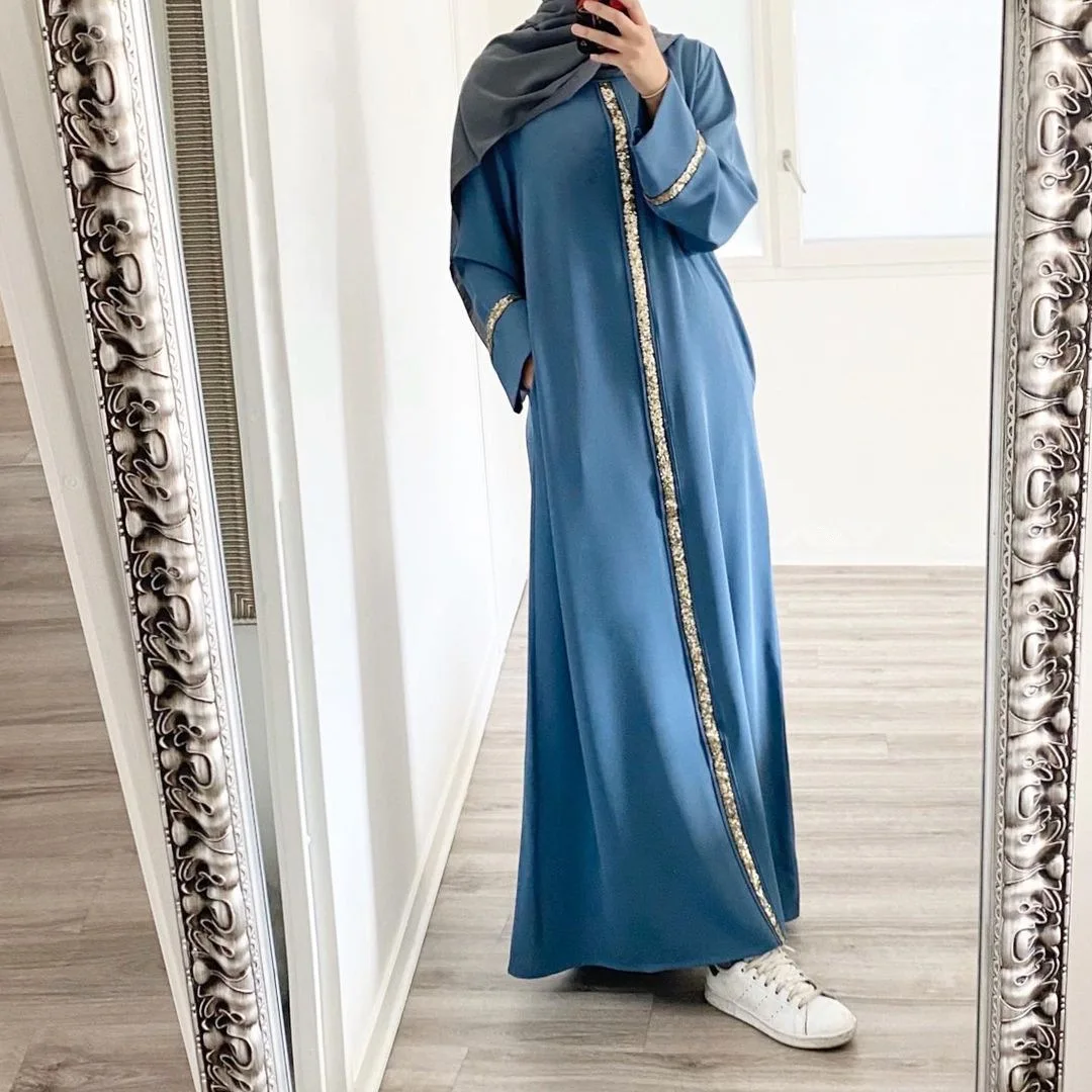 Jane dirty pink embellishment pearl muslim abaya coat dubai abayas dress 2021, Picture
Jane dirty pink embellishment pearl muslim abaya coat dubai abayas dress 2021, Picture