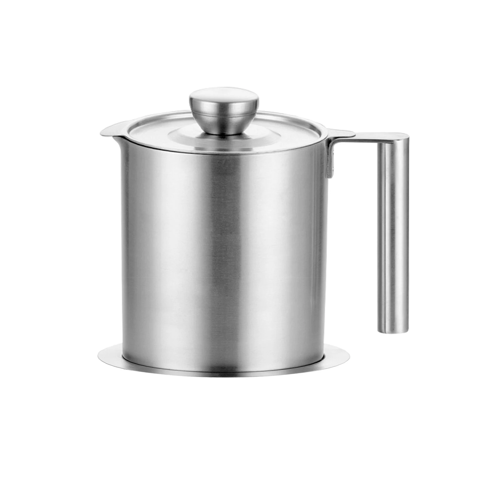 1.2L Stainless Steel Oil Filter Pot Washable Oil Strainer Pot Dustproof Reuse Oil Storage Can Container for Kitchen Cooking, Silver
1.2L Stainless Steel Oil Filter Pot Washable Oil Strainer Pot Dustproof Reuse Oil Storage Can Container for Kitchen Cooking, Silver