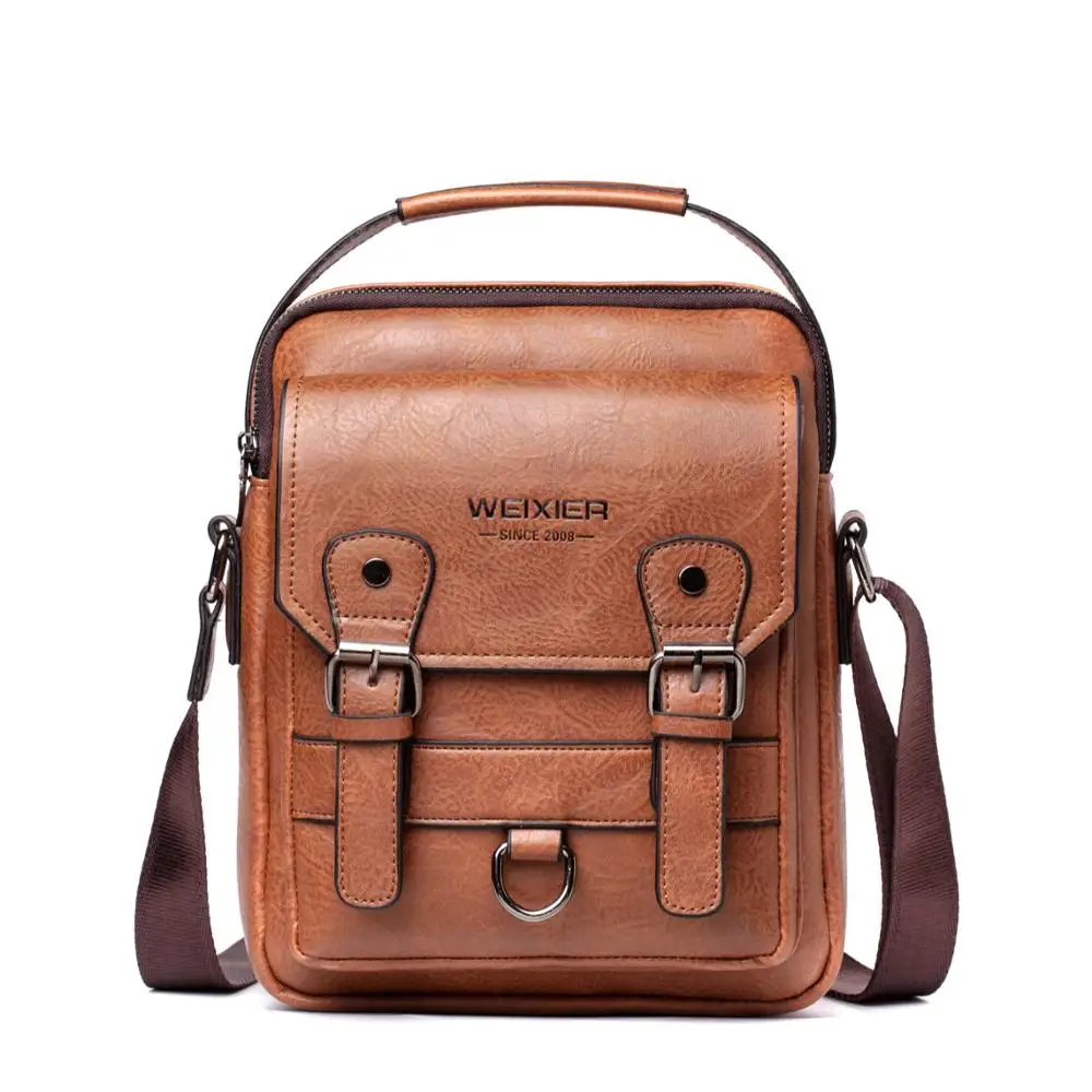 WEIXIER men's crossbody bag shoulder bag business casual, Black,light brown and dark brown
WEIXIER men's crossbody bag shoulder bag business casual, Black,light brown and dark brown