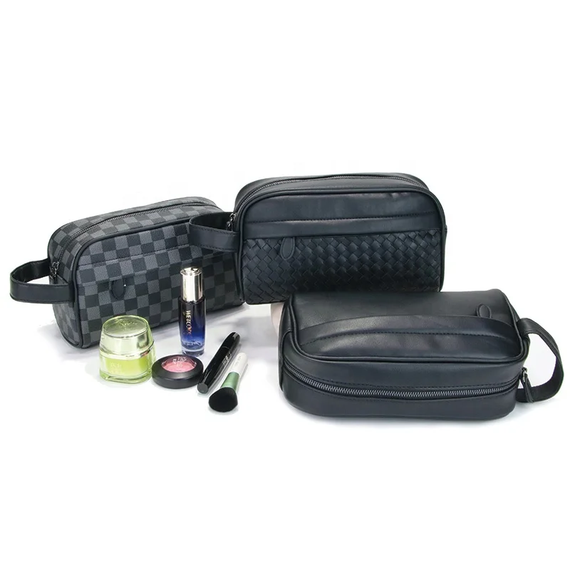 Factory Custom Toiletry Bag Men With Logo Checkerboard PU Leather Ladies Makeup Pouch Bag Cosmetic
Factory Custom Toiletry Bag Men With Logo Checkerboard PU Leather Ladies Makeup Pouch Bag Cosmetic