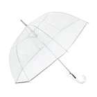 Wedding Umbrella On Stock Big Size Clear Transparent Dome Women Man Wedding Bubble Umbrella