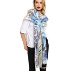 Wholesale Fancy Hijab Head Viscose Rectangle Printed Scarf