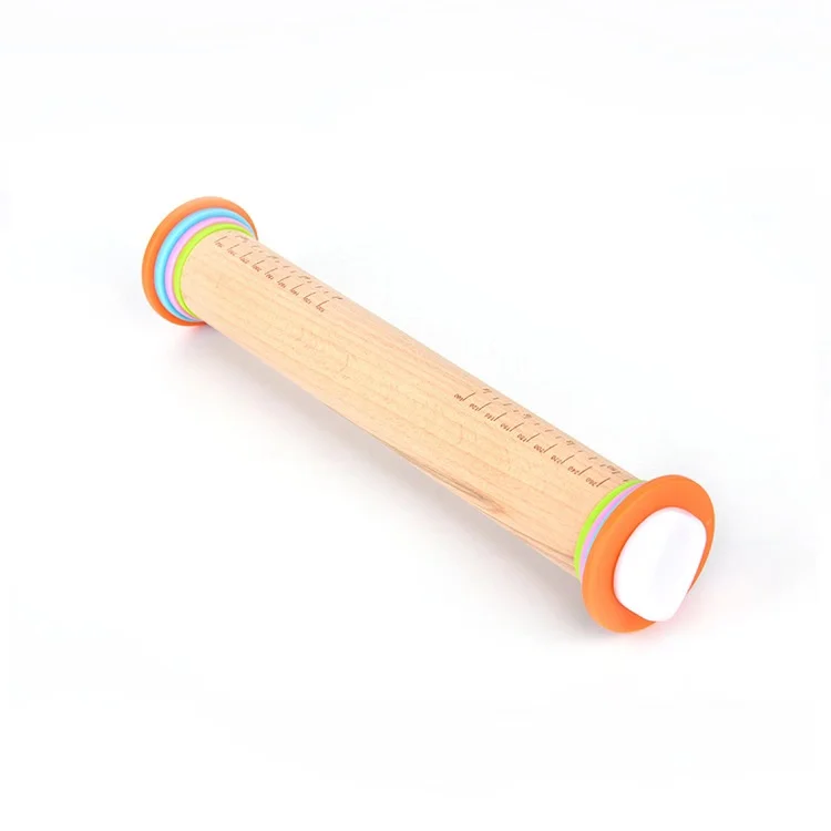 Factory Wholesale embossing wooden rolling pin With 4 Removable Thickness Rings adjustable wood dumpling rolling pin, Natural wood color rolling pin
Factory Wholesale embossing wooden rolling pin With 4 Removable Thickness Rings adjustable wood dumpling rolling pin, Natural wood color rolling pin