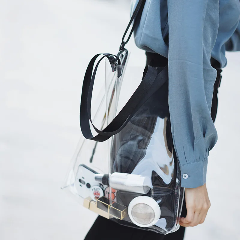 Wholesale Custom Printed Reuseable Fashionable Laser PVC Shoulder Bag Transparent Shopping Tote Bag for Women Girls, 4 color
Wholesale Custom Printed Reuseable Fashionable Laser PVC Shoulder Bag Transparent Shopping Tote Bag for Women Girls, 4 color