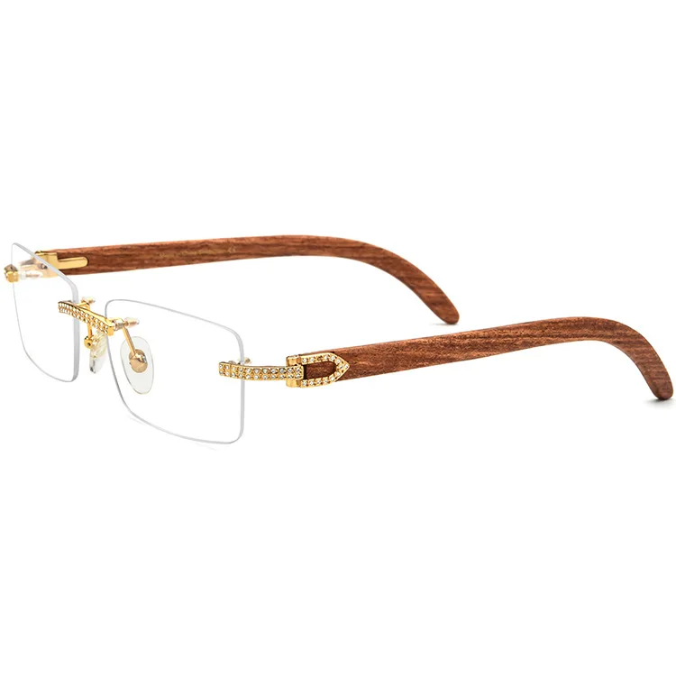 YTSBL10070 Wood Glasses Men rimless diamond Square Eyeglasses Frames Women 2021 New Luxury Optical Eyewear, 1colors
YTSBL10070 Wood Glasses Men rimless diamond Square Eyeglasses Frames Women 2021 New Luxury Optical Eyewear, 1colors