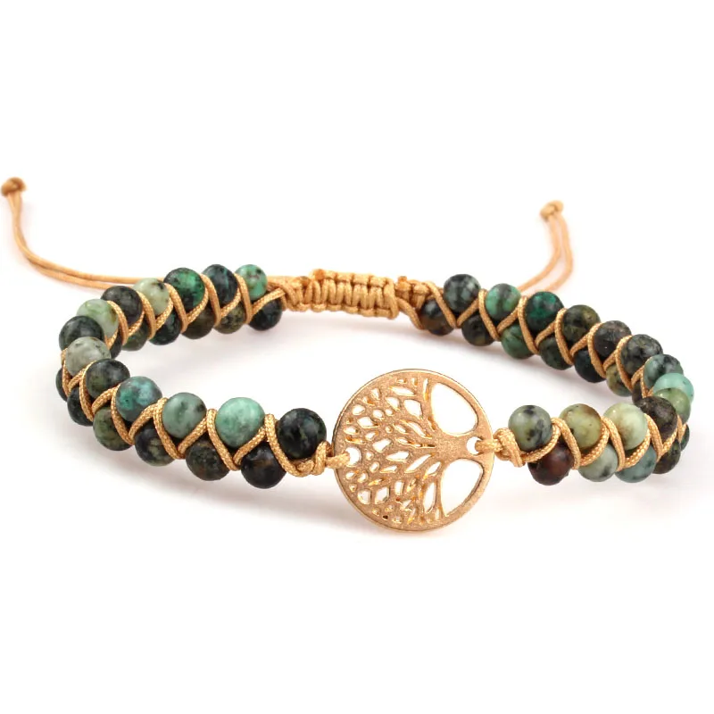 Stainless Steel Tree of Life CharmYoga Bracelets African Turquoise Handmade String Braided Bracelet for Women Girl
Stainless Steel Tree of Life CharmYoga Bracelets African Turquoise Handmade String Braided Bracelet for Women Girl