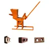 Manual Press qmr1-40 qmr2-40 interlocking clay brick block making machine