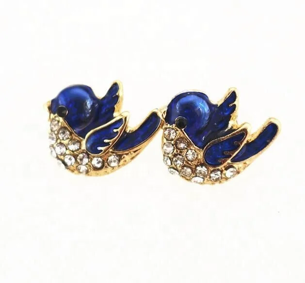 Fashion Jewelry Little Blue Bird Shape Earrings Rhinestone Crystal Animal Earrings For Women, Silver,gold
Fashion Jewelry Little Blue Bird Shape Earrings Rhinestone Crystal Animal Earrings For Women, Silver,gold