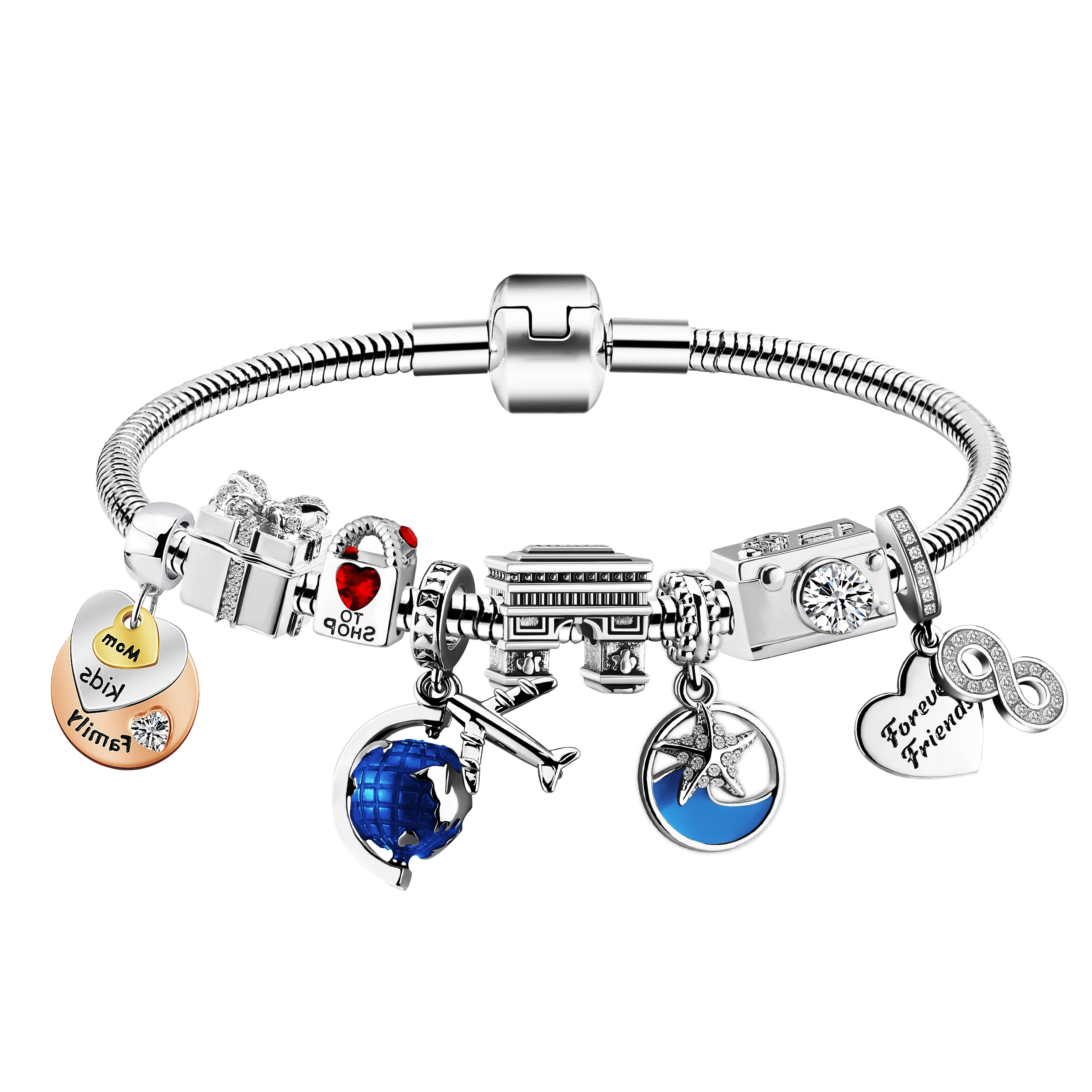 Hang Pendant Jewelry Wholesale Fashion Bracelet Beads Can Match P brand Charm Bracelet Sets, 9 colors
Hang Pendant Jewelry Wholesale Fashion Bracelet Beads Can Match P brand Charm Bracelet Sets, 9 colors