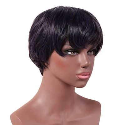 European and American dyed Split Bob Wig Popular Short Synthetic Full Lace Wigs Human Hair Wigs, Purple black
European and American dyed Split Bob Wig Popular Short Synthetic Full Lace Wigs Human Hair Wigs, Purple black