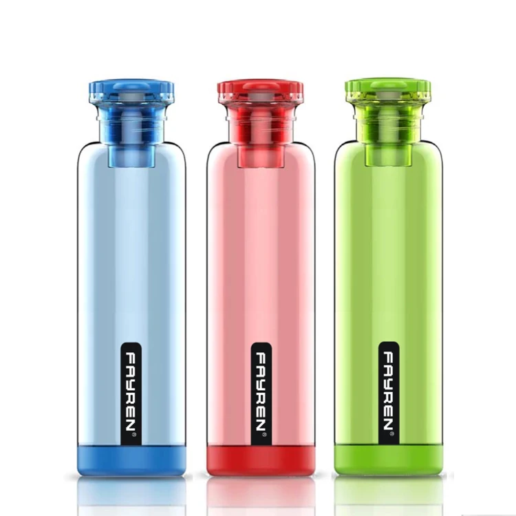FAYREN tritan material transparent water bottle with influser, Black/green/white/red/blue
FAYREN tritan material transparent water bottle with influser, Black/green/white/red/blue