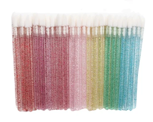 Disposable glitter lip brush wand mini eyelash extension new makeup brush lash tool flocked lip gloss wand, 7colors
Disposable glitter lip brush wand mini eyelash extension new makeup brush lash tool flocked lip gloss wand, 7colors