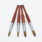 Wholesale Price Pure Kolinsky Hair Rewood Handle Material Acrylic Nail Brush