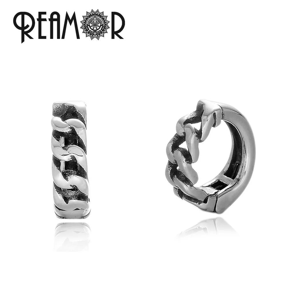 REAMOR 2021 New Fancy Men 316l Stainless Steel Chain Pattern Small Hoop Clip Earrings Silver Jewelry fit No Ear Hole Men Jewelry, Silver color
REAMOR 2021 New Fancy Men 316l Stainless Steel Chain Pattern Small Hoop Clip Earrings Silver Jewelry fit No Ear Hole Men Jewelry, Silver color