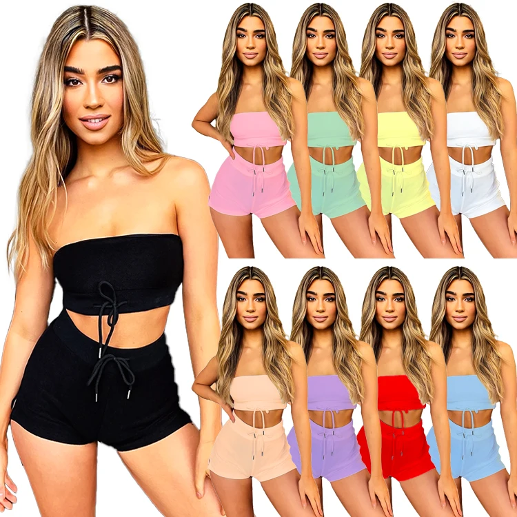 2021 Summer Clothing Crop Top Two Piece Shorts Pants Set Joggers Outfits 2 Piece Sweatsuit Short Set Women
2021 Summer Clothing Crop Top Two Piece Shorts Pants Set Joggers Outfits 2 Piece Sweatsuit Short Set Women