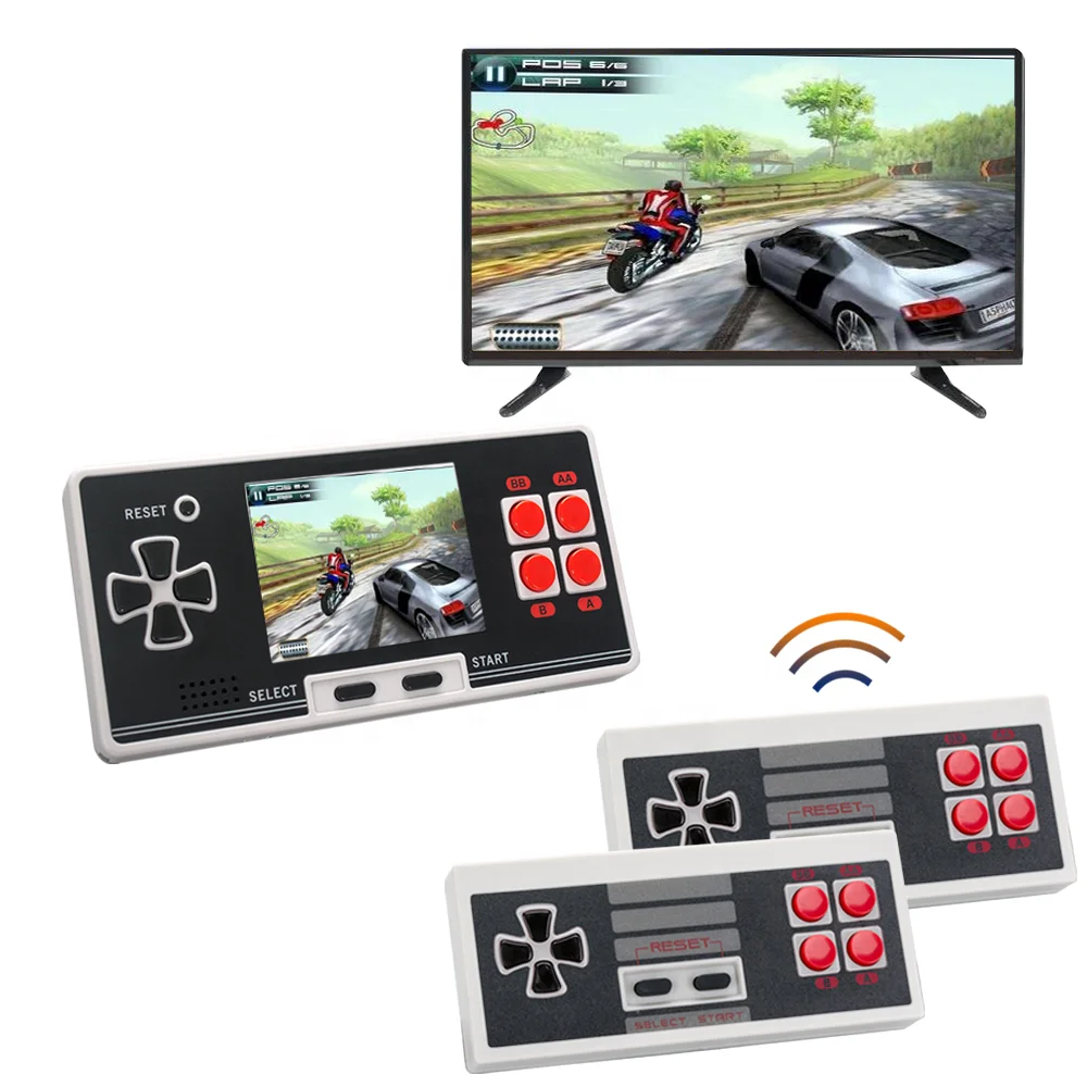 8 Bit Mini Handheld Game Players 2.8 Inch Retro Classic Konsole With 200 Games Portable Game Console For Kids Wireless Joystick
8 Bit Mini Handheld Game Players 2.8 Inch Retro Classic Konsole With 200 Games Portable Game Console For Kids Wireless Joystick