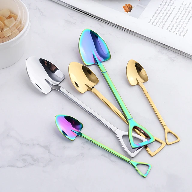 Hot Selling S/M/L Size Stainless Steel Mini Large Dessert Shovels Spoon, Silver, gold, colorful
Hot Selling S/M/L Size Stainless Steel Mini Large Dessert Shovels Spoon, Silver, gold, colorful