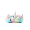SJ385 hot children lovely rainbow plush make up headbands party decoration elastic cartoon unicorn hair band