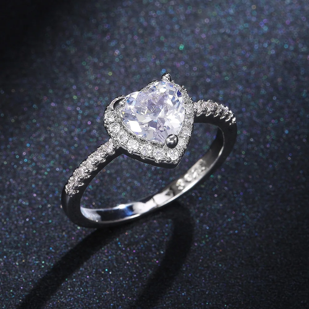 Heart Rings for Women Wedding Engagement Bridal Jewelry Cubic Zircon Stone Elegant Ring Accessories, Customized color
Heart Rings for Women Wedding Engagement Bridal Jewelry Cubic Zircon Stone Elegant Ring Accessories, Customized color