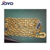 China manufacturer High Quality electric g80 lifting chain with bent hook or grab hook as binding sling chain