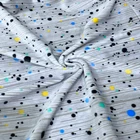 Graphic Customization Elastic Fabric Knit Stretch 94% Polyester And 6% Spandex Soft For Clothing