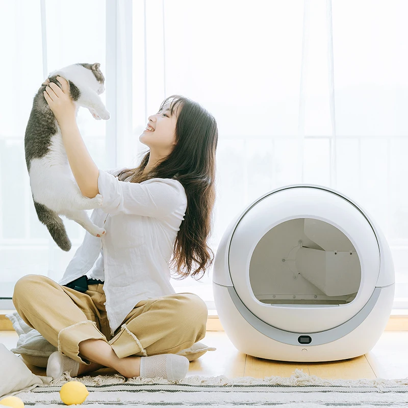 Smart Cat Toilet App Wifi Control Automatic Intelligent Self-cleaning Top Selling Pet Products Fully Enclosed Cat Litter Box, White
Smart Cat Toilet App Wifi Control Automatic Intelligent Self-cleaning Top Selling Pet Products Fully Enclosed Cat Litter Box, White