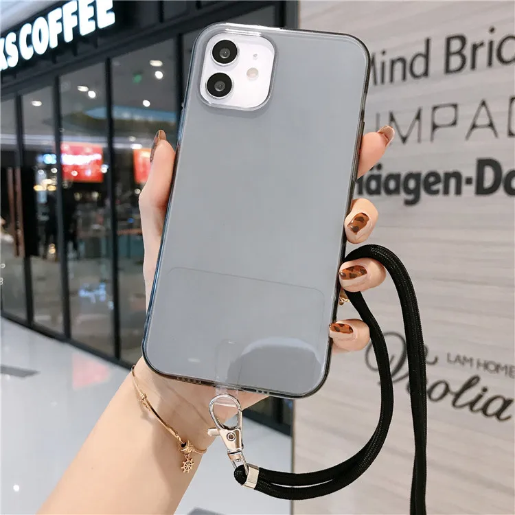For iPhone 12 Pro Case Candy Color Clear With Rope Phone Cover For 12 Mini 11 Case Soft TPU Back Cover
For iPhone 12 Pro Case Candy Color Clear With Rope Phone Cover For 12 Mini 11 Case Soft TPU Back Cover