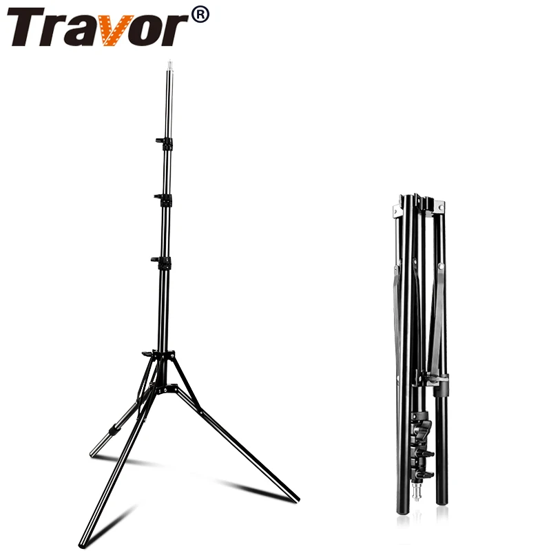 Travor photography lamp accessories 1.8m 1/4 screw foldable light tripod stand for led ring light studio umbrella soft light box, Black
Travor photography lamp accessories 1.8m 1/4 screw foldable light tripod stand for led ring light studio umbrella soft light box, Black