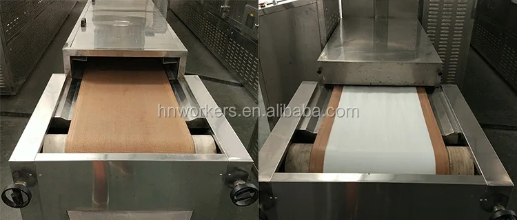 Commerical onion egg tray garlic chips herbs conveyor mesh belt drying equipment microwave CE certified dehydrator machine
