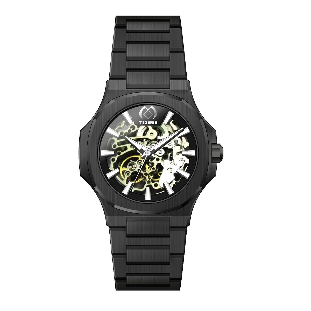 Factory Custom Luxury Wristwatches Men Automatic Skeleton Mechanical Watch Men, Silver/black/gold skeleton watch
Factory Custom Luxury Wristwatches Men Automatic Skeleton Mechanical Watch Men, Silver/black/gold skeleton watch