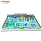 Lilytoys 80*130m ウォーターパーク、カスタマイズされた地下水公園、インフレータブル遊び場工場出荷時の価格