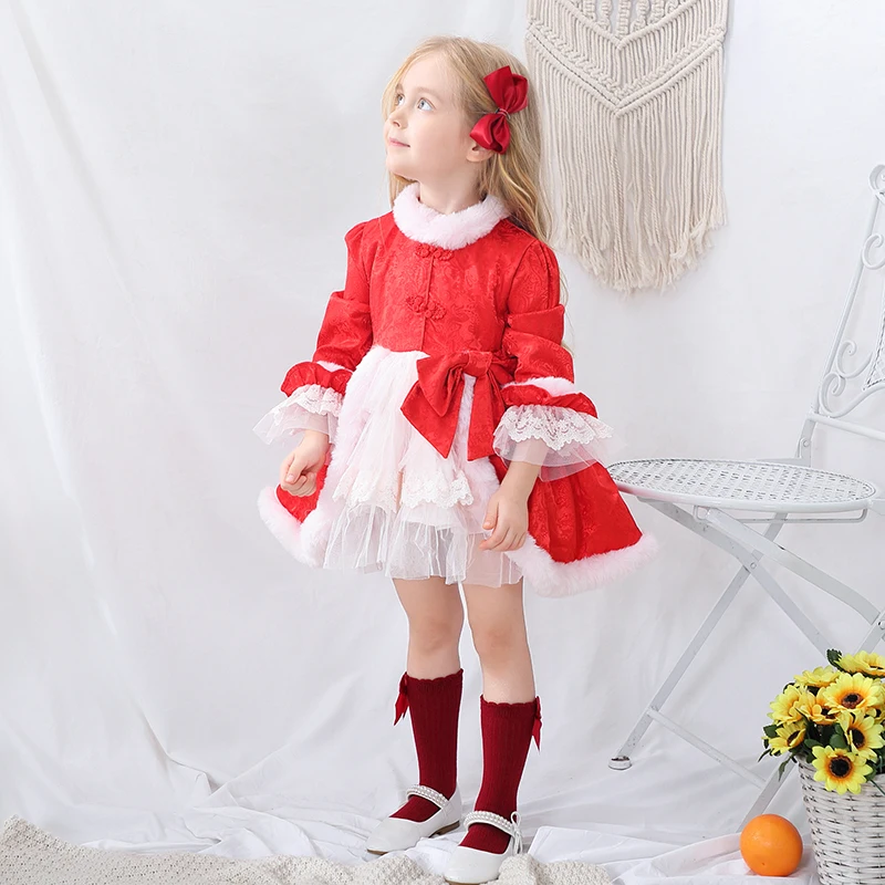 Winter holiday festival dress long sleeve red christmas baby girls dresses, Multi colour options
Winter holiday festival dress long sleeve red christmas baby girls dresses, Multi colour options
