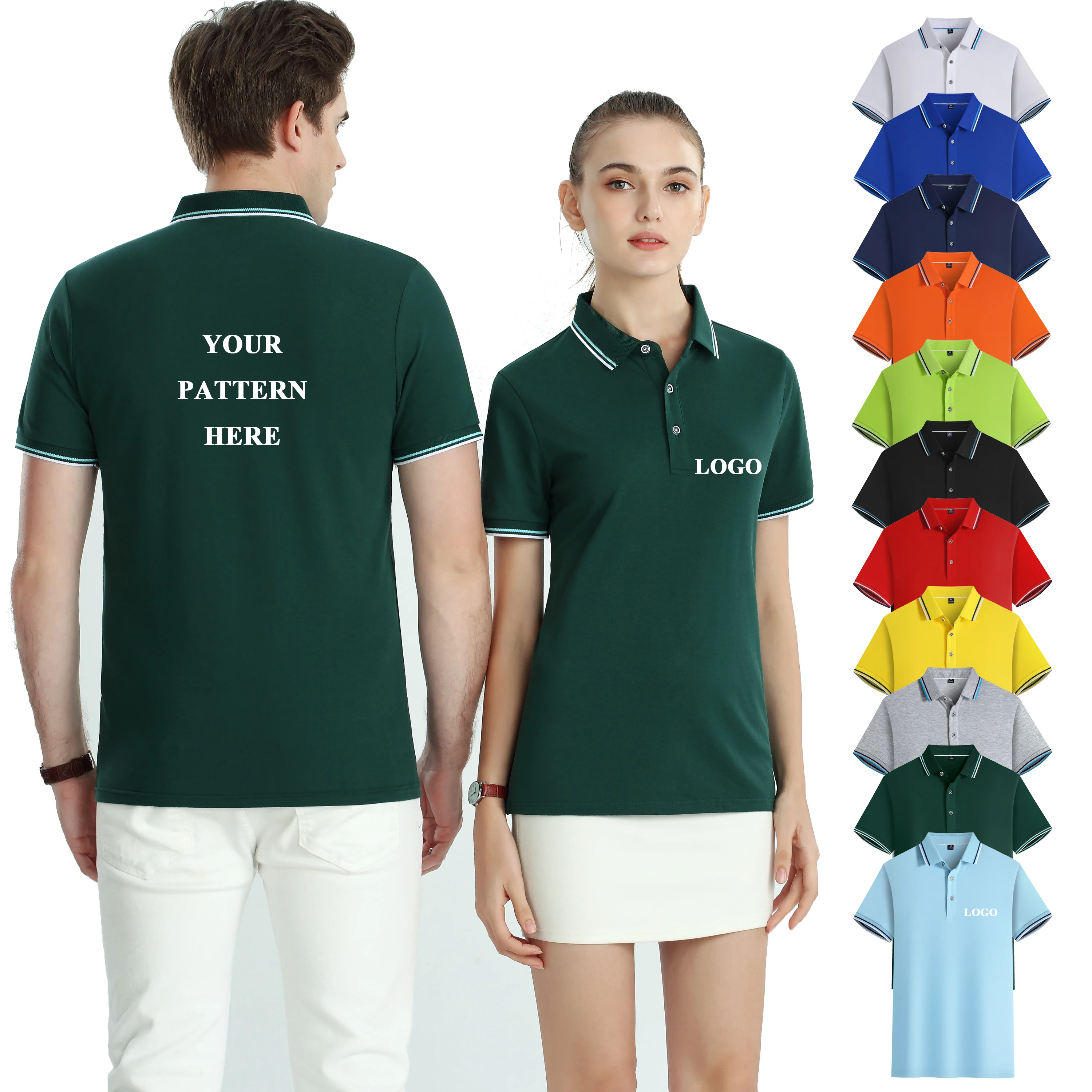 Wholesale Custom Logo Printing Quick Dry Short Sleeve Golf Polo Shirt Top Quality Silk Cotton Blank Men's Polo Shirts for man, Solid color
Wholesale Custom Logo Printing Quick Dry Short Sleeve Golf Polo Shirt Top Quality Silk Cotton Blank Men's Polo Shirts for man, Solid color