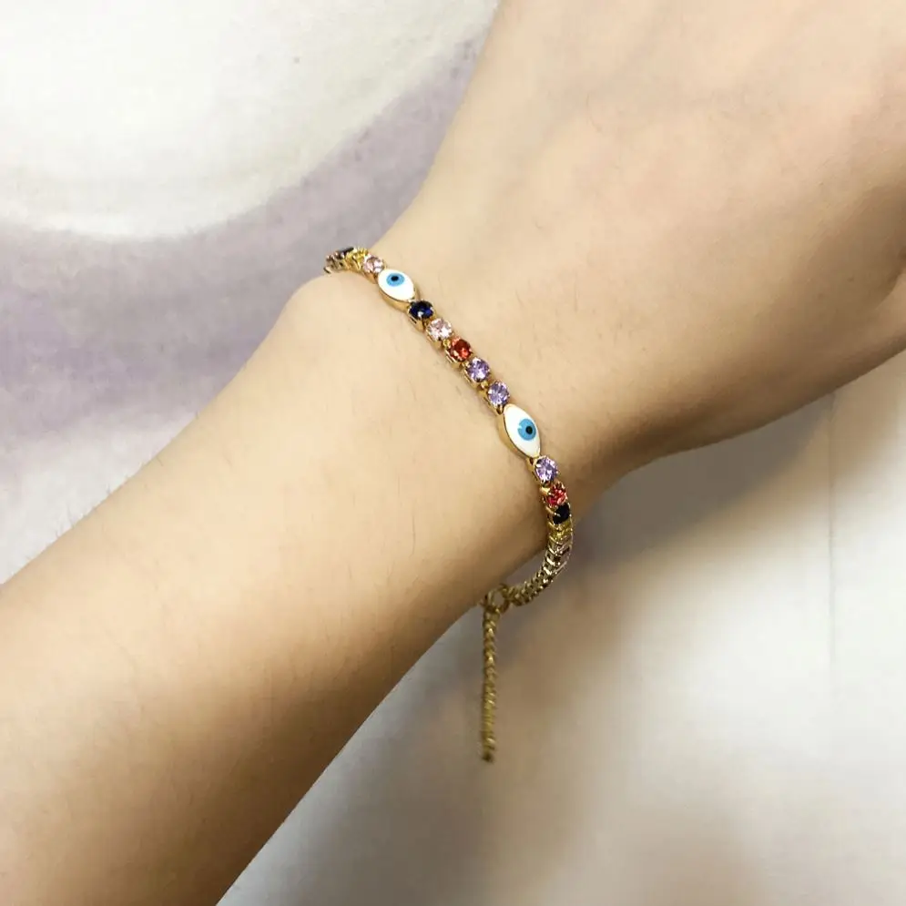 New Product Colour Diamond Bracelet Tennis Cuban Link Gold Plated Chain And Bracelet, Glod
New Product Colour Diamond Bracelet Tennis Cuban Link Gold Plated Chain And Bracelet, Glod