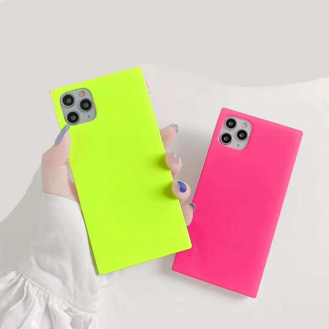 Square Fluorescent color Glitter Transparent Soft Phone Case for iPhone 12, Colors optional
Square Fluorescent color Glitter Transparent Soft Phone Case for iPhone 12, Colors optional