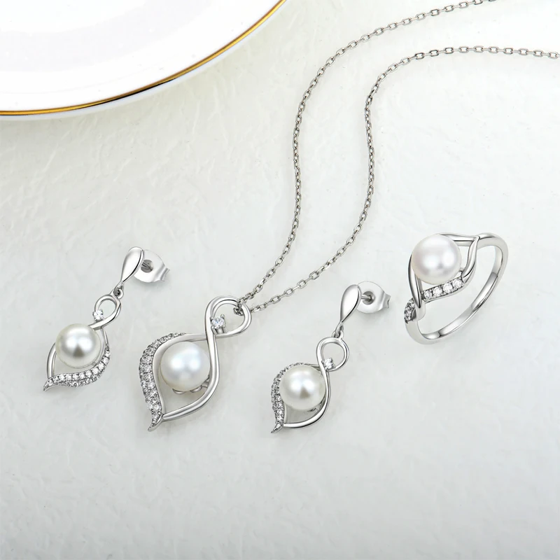 Cubic Zircon Mother Of Pearl Bridal Sterling Silver 925 Jewellery Set Supplier Fine Fashion Natural Freshwater Pearl Jewelry Set
Cubic Zircon Mother Of Pearl Bridal Sterling Silver 925 Jewellery Set Supplier Fine Fashion Natural Freshwater Pearl Jewelry Set