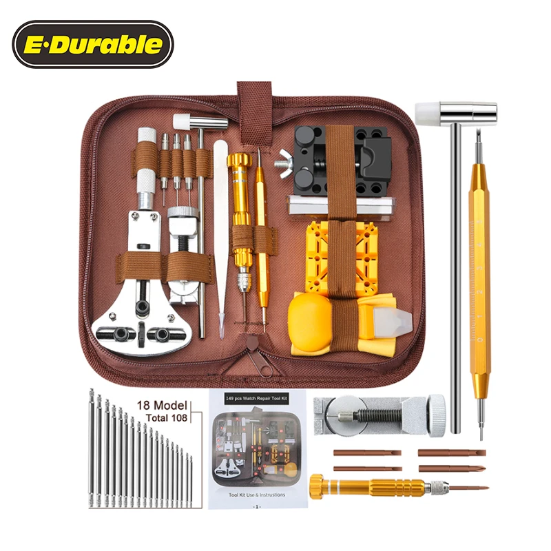 Professional 149 PCS Watch Repair Kit Screwdriver Spring Bar Watch Tool Set, Watch Repair Tool Kit Set, Can be customized / 500sets
Professional 149 PCS Watch Repair Kit Screwdriver Spring Bar Watch Tool Set, Watch Repair Tool Kit Set, Can be customized / 500sets