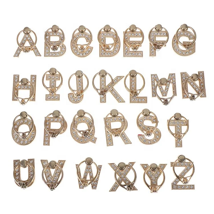 1pc Finger Ring Smartphone Stand Holder Mobile Phone Holder For All Phone 360 Degree Diamond Metal Letter A-Z, Gold
1pc Finger Ring Smartphone Stand Holder Mobile Phone Holder For All Phone 360 Degree Diamond Metal Letter A-Z, Gold