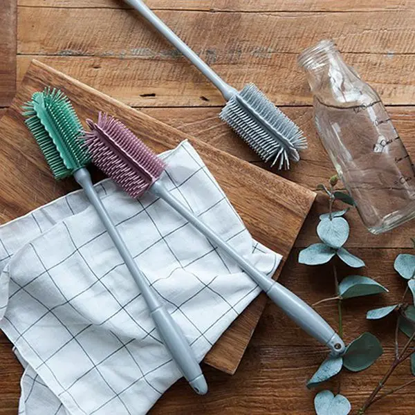 Silicone Cup Brush Cup Scrubber Glass Cleaner Kitchen Cleaning Tool Long Handle Drink Wineglass Bottle Glass Cup Cleaning Brush, Powder blue
Silicone Cup Brush Cup Scrubber Glass Cleaner Kitchen Cleaning Tool Long Handle Drink Wineglass Bottle Glass Cup Cleaning Brush, Powder blue