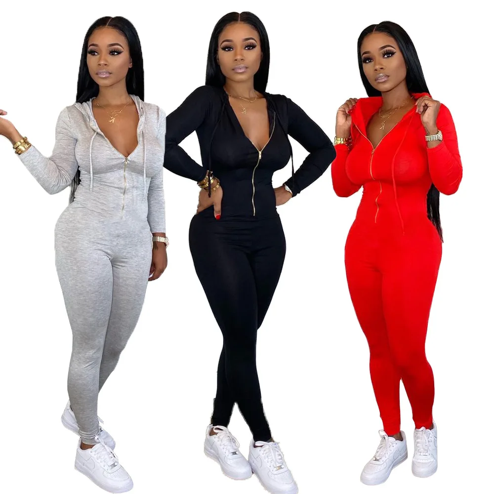 NEW Arrive Spring Women Jumpsuit Casual Fashion Zip Hoodie Long Sleeve Solid Color jumpersuit for women 202002046285
NEW Arrive Spring Women Jumpsuit Casual Fashion Zip Hoodie Long Sleeve Solid Color jumpersuit for women 202002046285