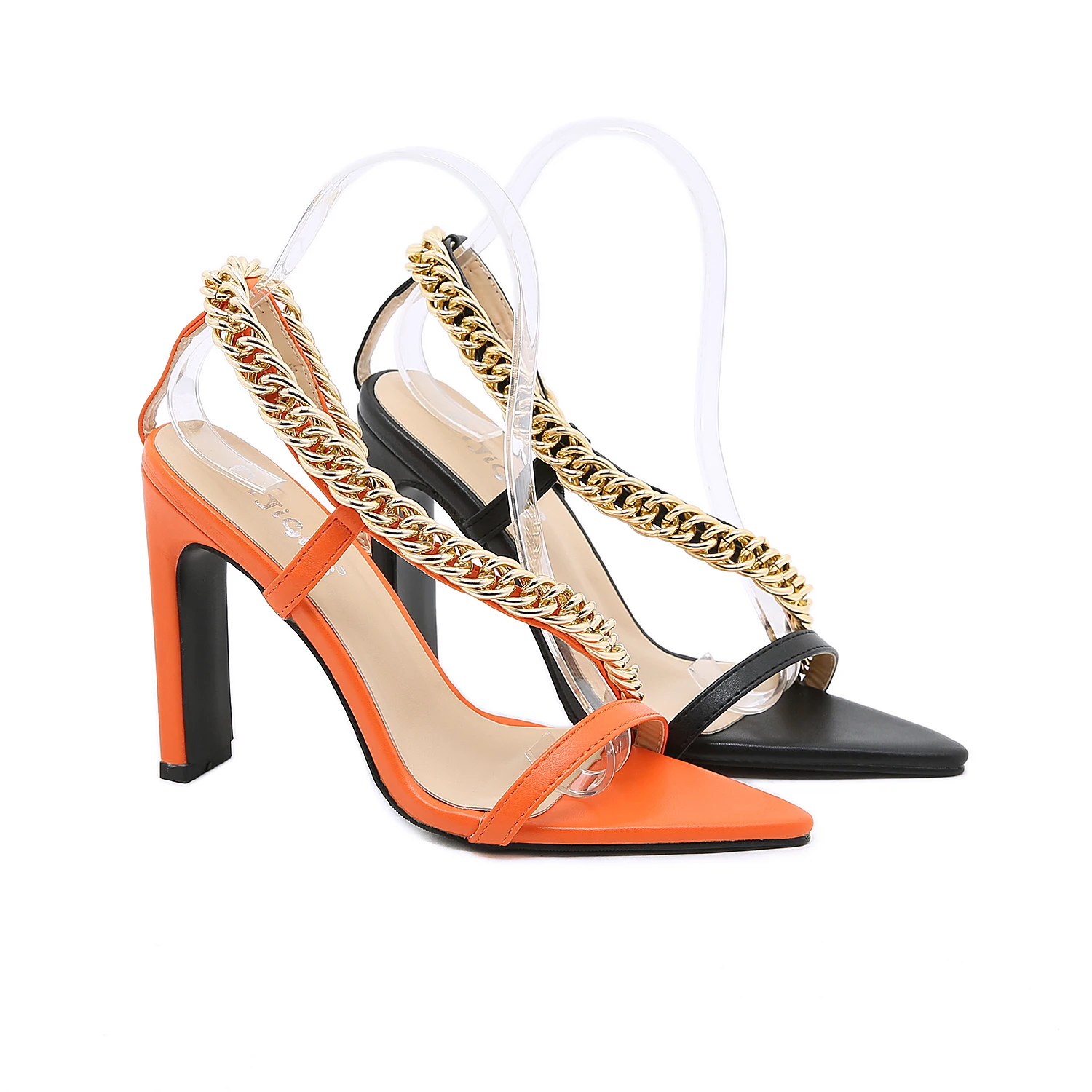 iHeeled ZG 191-1 Women Fashion Shoes Sexy Pointed Block Heel Sandals Rmetal Chain High Heels Party Shoes, Black;orange
iHeeled ZG 191-1 Women Fashion Shoes Sexy Pointed Block Heel Sandals Rmetal Chain High Heels Party Shoes, Black;orange