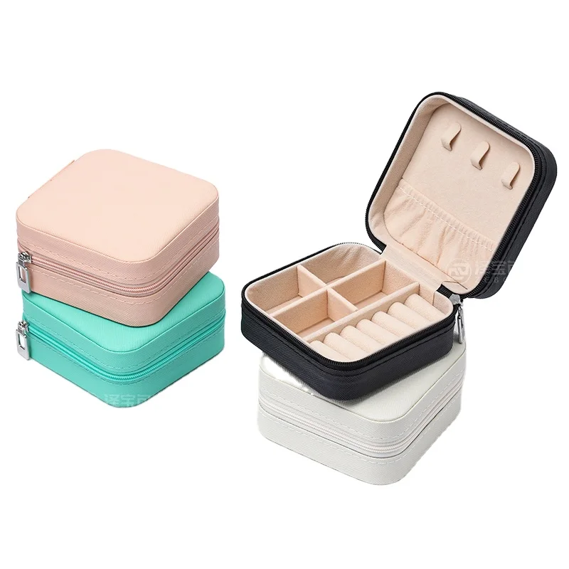 Hot Sales Mini Jewelry Organizer Travel Jewelry Zipper Case Boxes Earrings Necklace Ring Portable Jewelry Box Leather Storage
Hot Sales Mini Jewelry Organizer Travel Jewelry Zipper Case Boxes Earrings Necklace Ring Portable Jewelry Box Leather Storage
