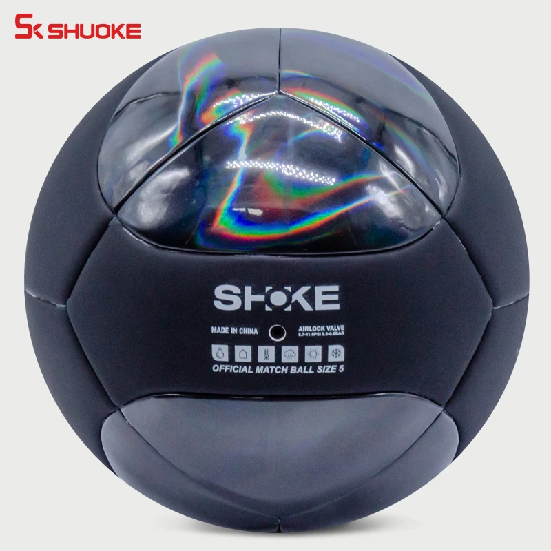 Customize Sport Pu Leather Training Football Logo Outdoor Black Reflective Football Soccer Ball
Customize Sport Pu Leather Training Football Logo Outdoor Black Reflective Football Soccer Ball