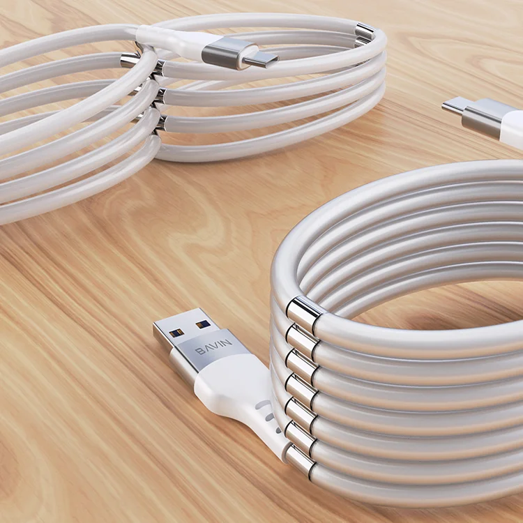 2020 automatic manage data wire new Bavin 5V 2.4A magnetic charging cable for android and ios system cellphone, White
2020 automatic manage data wire new Bavin 5V 2.4A magnetic charging cable for android and ios system cellphone, White