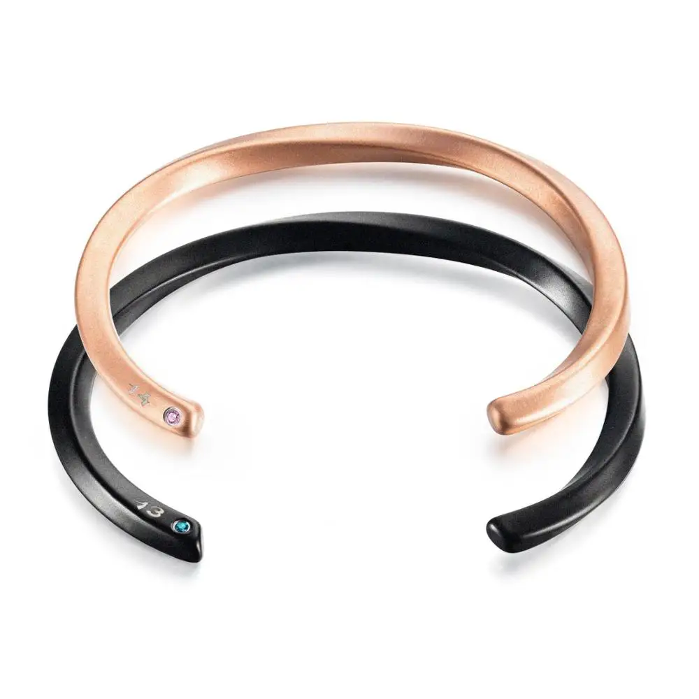 Fashion Simple Rose Gold Zircon Open Bangle Men Women Stainless Steel Bangle Bracelet (SK974), As picture
Fashion Simple Rose Gold Zircon Open Bangle Men Women Stainless Steel Bangle Bracelet (SK974), As picture