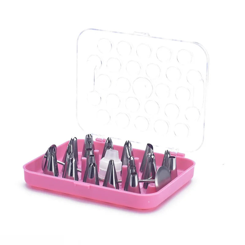 Excellent Quality 29 Piece Set Stainless Steel And Pp Converter And Abs Storage Box Nozzles Decorating Cakes,baking Tools, As picture
Excellent Quality 29 Piece Set Stainless Steel And Pp Converter And Abs Storage Box Nozzles Decorating Cakes,baking Tools, As picture