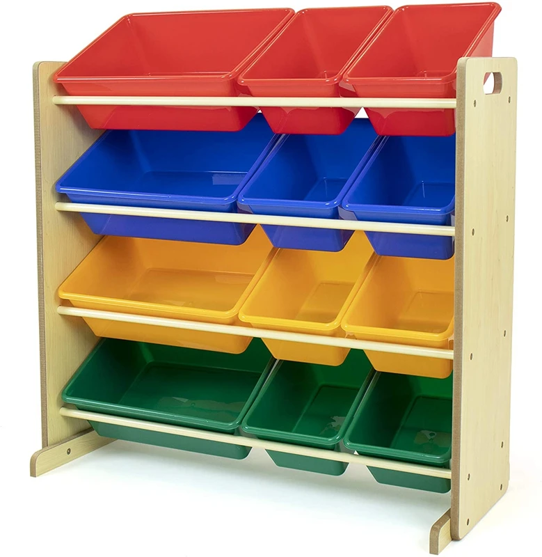 Toy Storage Organizer with 12 Plastic Bins, jewelry or other Daily necessities storage Natural/Primary Primary Collection
Toy Storage Organizer with 12 Plastic Bins, jewelry or other Daily necessities storage Natural/Primary Primary Collection
