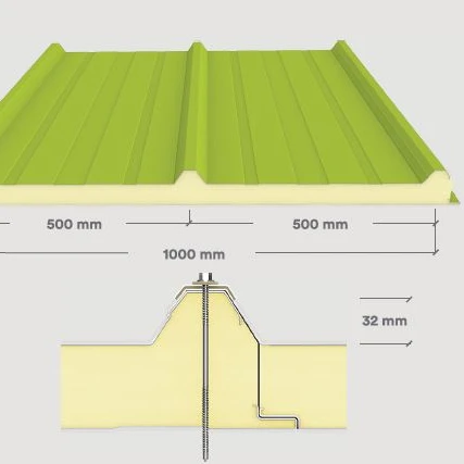 Cold Room Insulation Panel, Steel, YX-1000 - detail 2